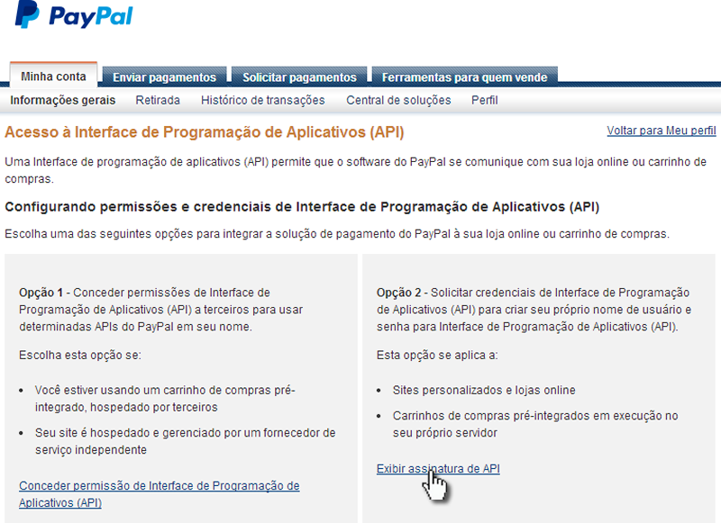 PayPal opcao 2